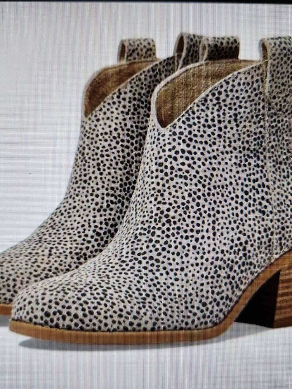 TOMS "Constance" Macadamia Mini Cheetah Suede feel Boots. NIB. Size 7 - Picture 2 of 13